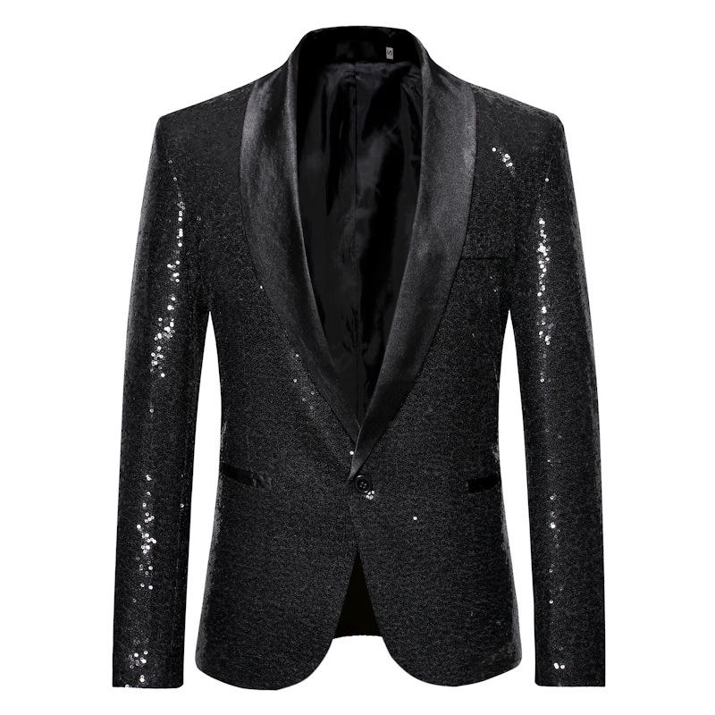 Herrenbekleidung, stilvoller formeller Anzug, Herrenanzug, Business-Büro, Hochzeitsanzug, Jacke, Blazer S schwarz