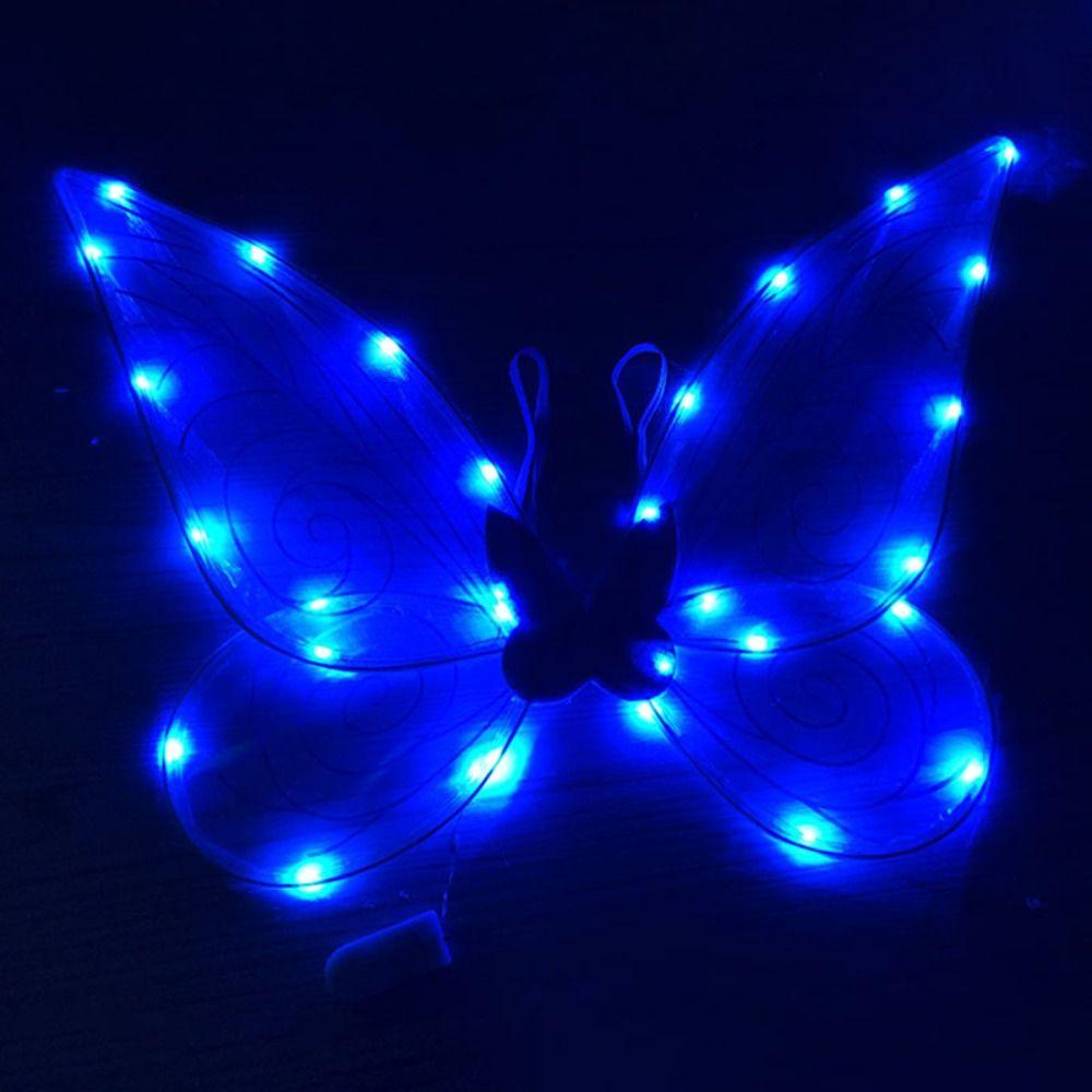Cosplay Kostüm Leuchtende Flügel Organza Blume Prinzessin Engelsflügel Blue lanterns