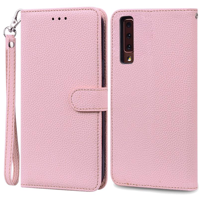 Für Samsung Galaxy A7 2018 Hülle Galaxy A 7 2018 Hülle Luxus Leder Flip Case Für Samsung Galaxy A7 2018 SM-A750F Handyhüllen Samsung A7 2018 A750