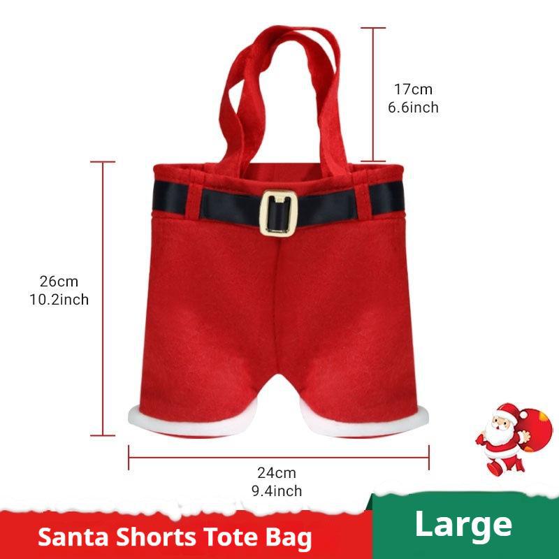 Niedliche Weihnachts-Hose Süßigkeiten- & Geschenktüte für Spielzeug & Weinflaschen