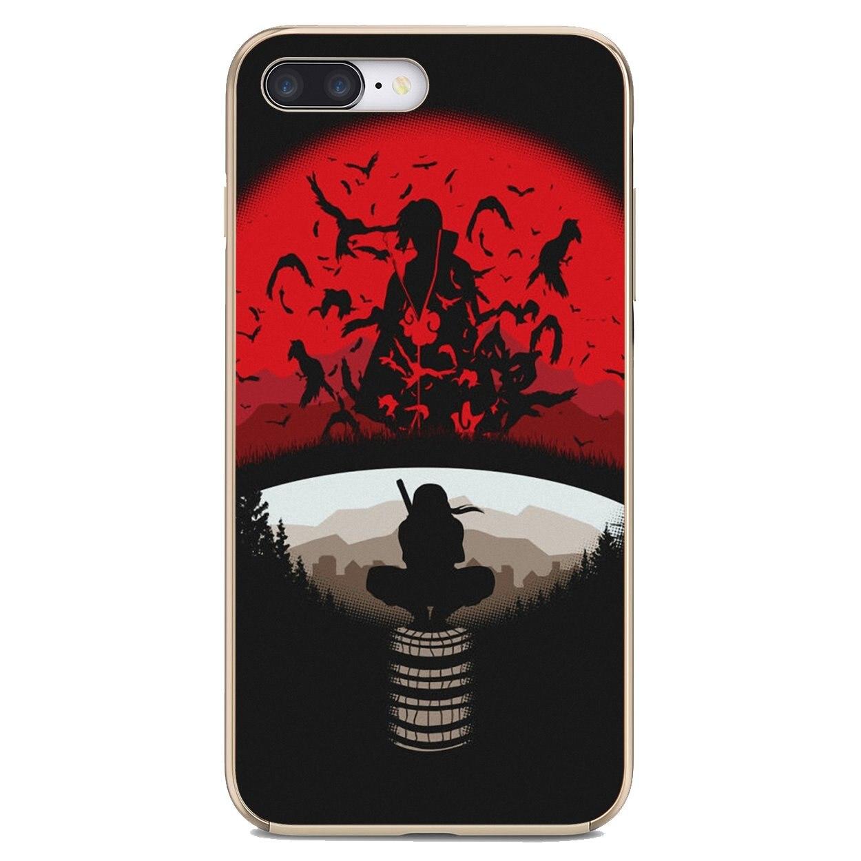 Für Apple iPhone 13 11 12 Pro Mini 4S 5S SE 5C 6 6S 7 8 X XR XS Plus Max 2020 Naruto-Shippuden-Uchiha-Itachi-Anime Handyhülle Iphone 7 Plus/8 Plus