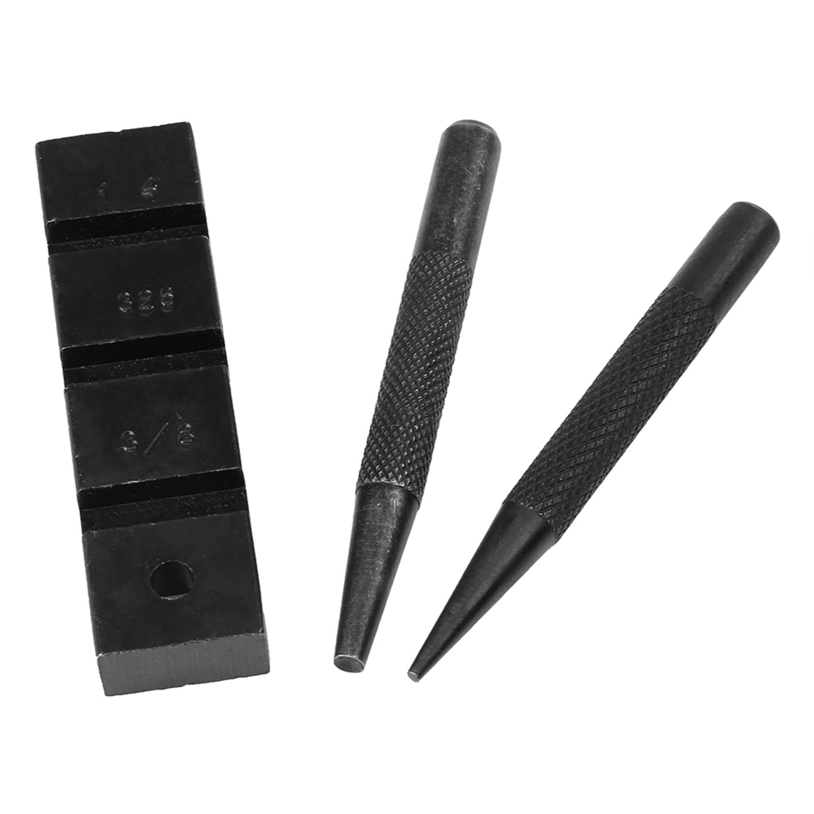 Taschenlochstanzer & Verbinder Professionelles Kettensägenketten-Reparatur-Werkzeugset weiß