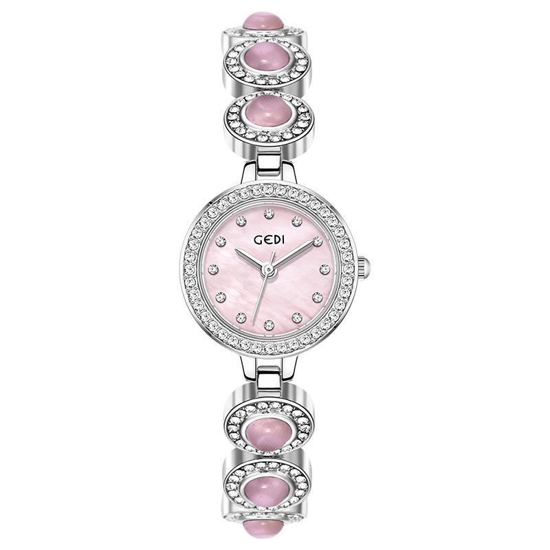 Neue Chinesische Armbanduhr Hoher Wert Leichter Luxus Perlen Damen Uhr Hohes Gefühl Perlmutt Quarz Uhr