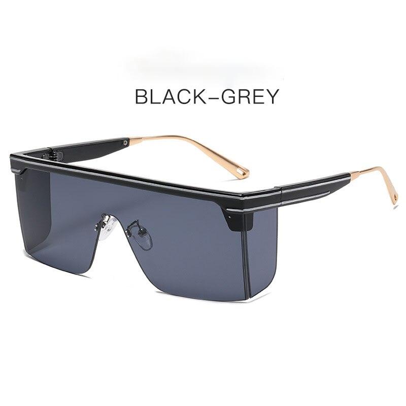Vintage Übergroße Quadratische Sonnenbrille Männer Frauen Marke Designer Flache Top Mode Einteilige Linse Sonnenbrille Frauen für Weibliche Shades c4