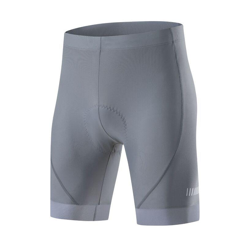 Herren Radhose mit Gelpolster Schnelltrocknend Atmungsaktiv Dehnbares Material Rennrad Mountainbike Fahren Large grau