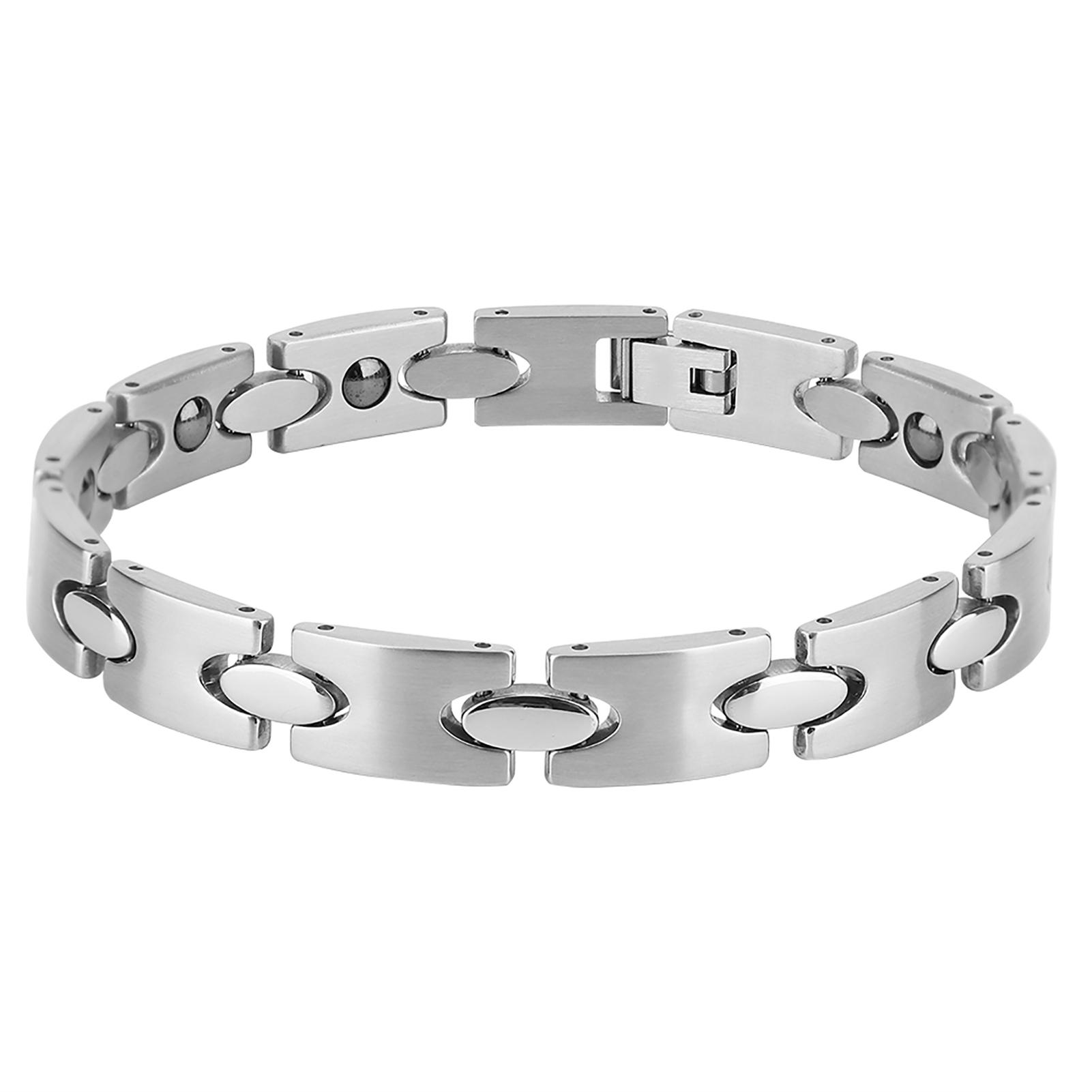 Einfacher zarter Herrenschmuck Heilung Titanstahl Anti-Ermüdungs-Armband Armreif Geschenk