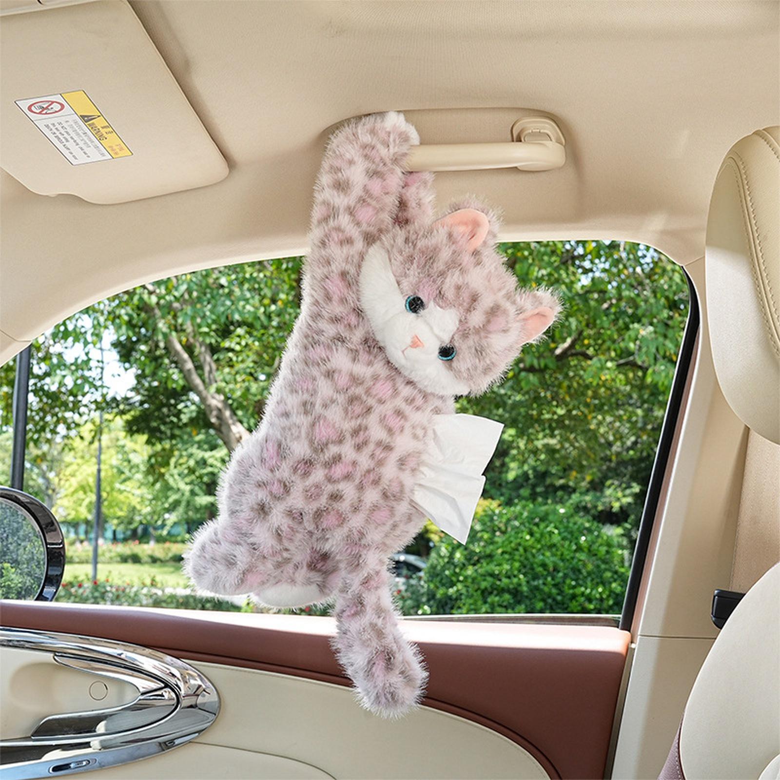 NEUE Auto-Taschentuchbox süß Auto-Taschentuchbox Plüschpuppe Auto-Hänge-Kartonbox kreative Cartoon-Taschentuchtasche Damen Auto-Taschentuchbox One Size
