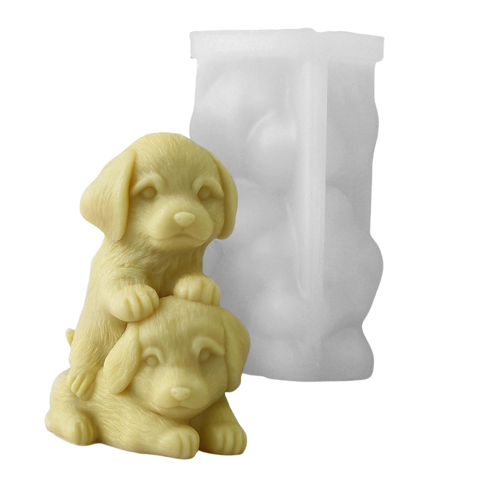 Silikon Kerzen Gießformen Hundeform Seifenformen Bastelformen Figurenformen Ornamentformen Geeignet für Kerzen T1