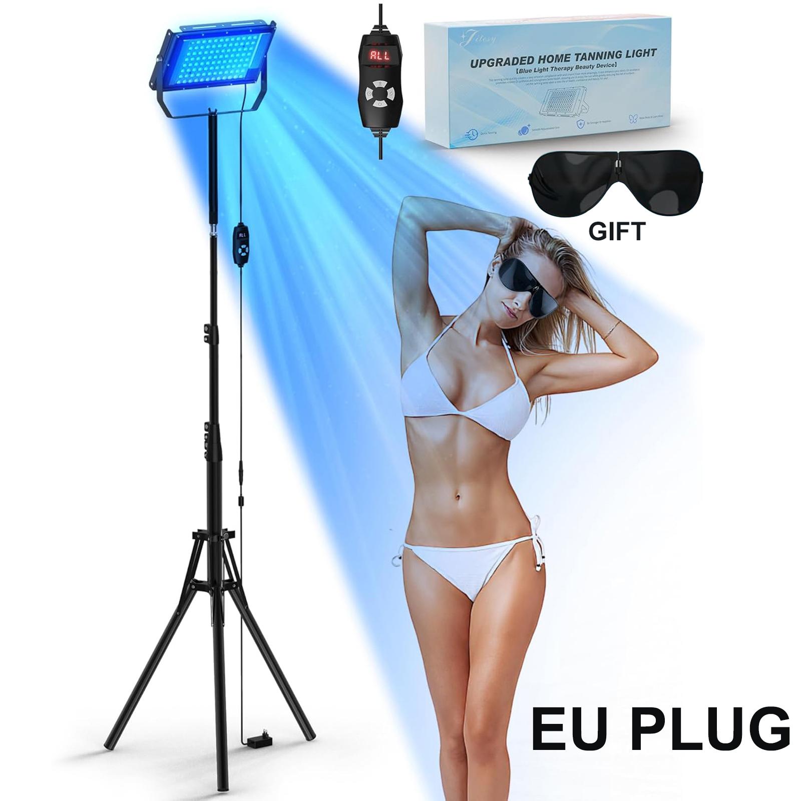 50W Solariumlampe Stativ Solariumlampe für UV-Bräunung Körperwellenlänge 460nm&480nm 48 STÜCKE Blaulichtlampe Solarium Bräunung Hautpflege