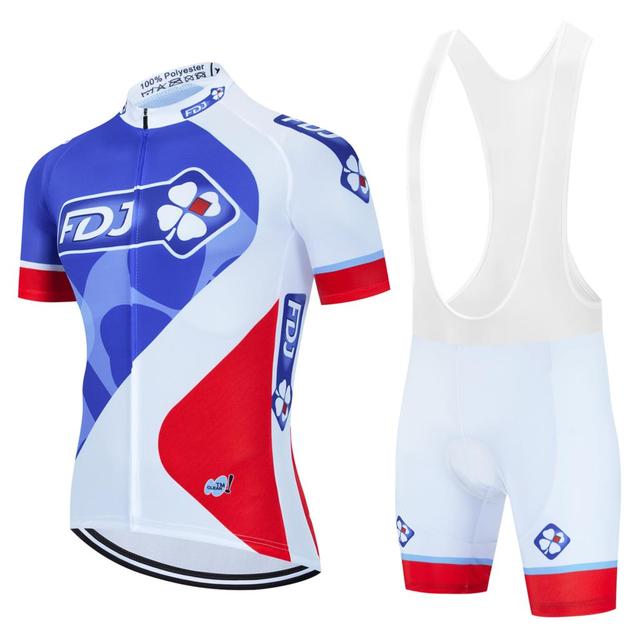 Radfahren Kleidung Herren Sets Sommer 2023 FDJ MTB Kleidung Mann Jersey Set männer Bluse Gel Shorts Uniform Outfit Hosen kostüm Bike M orange