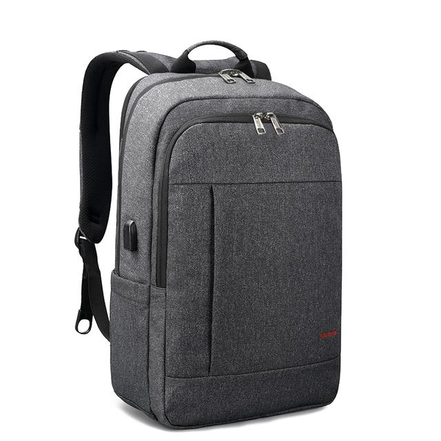 Tigernu Anti-Diebstahl-USB-Rucksack, 15,6 bis 17 Zoll Laptop-Rucksack für Männer, Jungen, Schultasche, weiblich, männlich, Reise- und Business-Rucksack dunkelgrau
