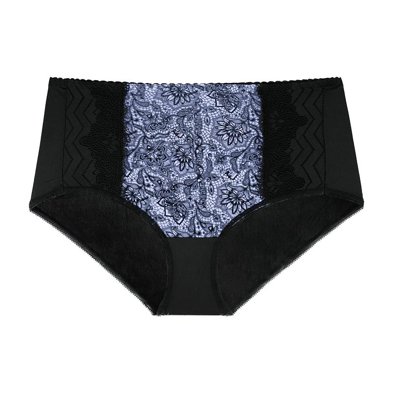 Unterhosen für Damen, Übergröße, Rot, Schwarz, Blumendruck, Spitze, ultradünn, Damenhöschen, XL, 2XL, 3XL, 4XL, 5XL, 6XL 4XL weiß