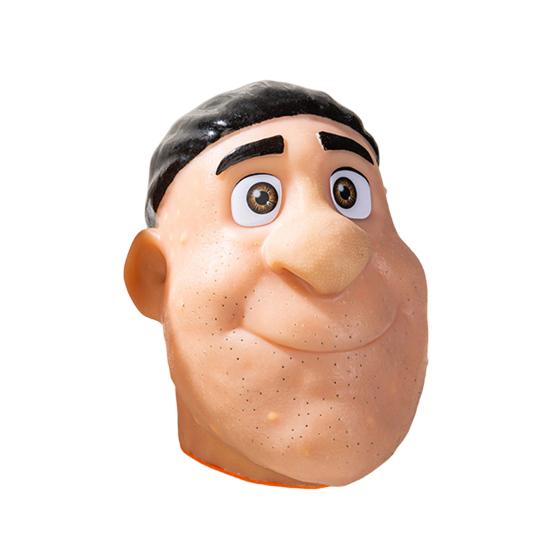 Mannskopf Pickel Ausdrücken Spielzeug mit Pinzette Angst Stressabbau Akne Ausdrücken Reinigung Fidget Spielzeug Mitesser Entfernung Dekompression Sensorisches Spielzeug schwarz