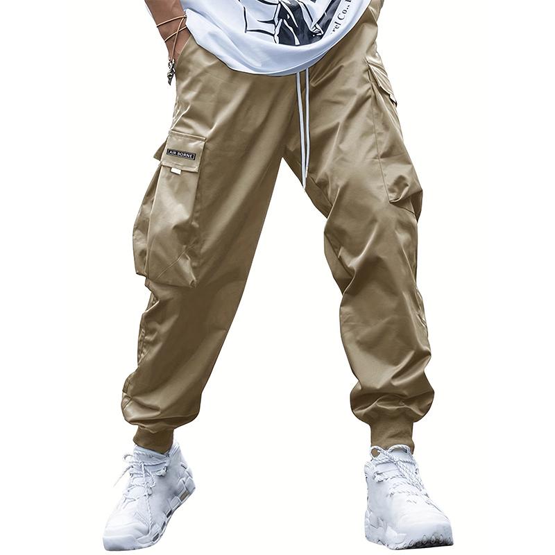 Hochwertige Baumwolle Mode Casual al Cargo Hosen Streetwear Harajuku Jogger Männer Sport Hosen M khaki