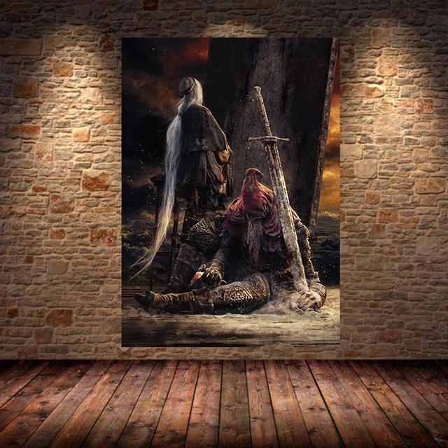 The Dark Souls 3 Spielposter, Ölgemälde, Wandkunst, Leinwandgemälde, Drucke, Schlafzimmer, Wohnzimmer, Zuhause, Schlafzimmer, Bar, Restaurant, Dekoration 21x30 No Frame