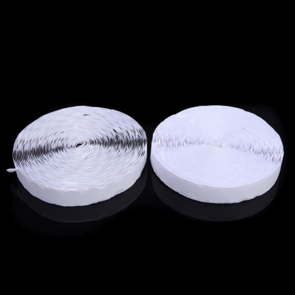 500 Stück 20 mm Punkte selbstklebende weiße Münzen mit Klettverschluss zum Aufkleben weiß