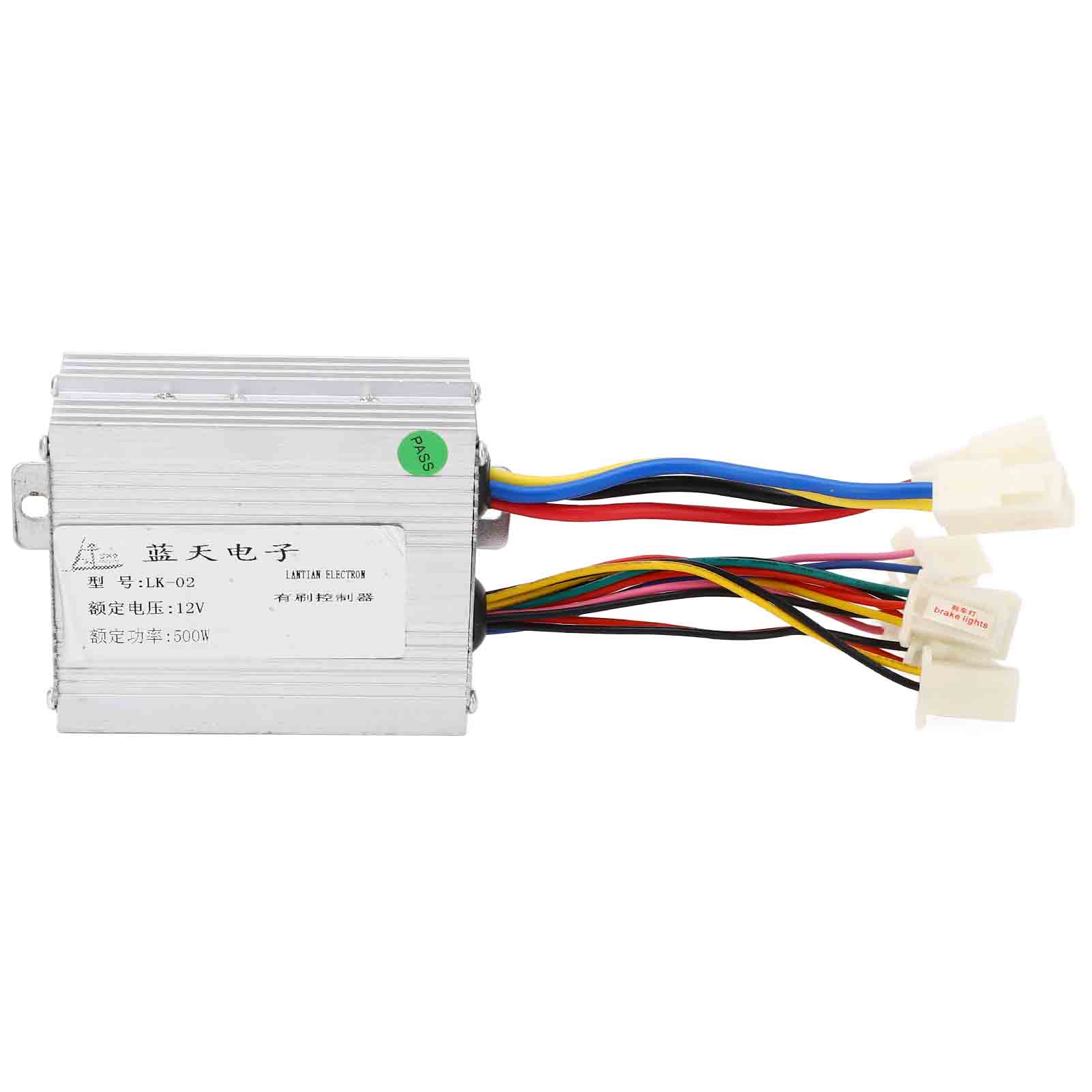 12V 500W Elektrofahrrad Bürstenbehafteter Controller Lithiumbatterie Fahrrad Nachrüstungs-Controller Teile