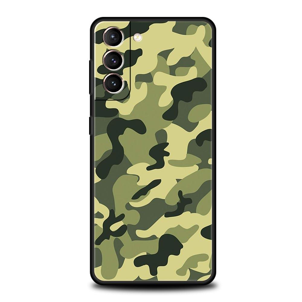 Militär-Camouflage-Qualität Handyhülle für Samsung Galaxy S23 S22 S20 FE S10 Plus S21 Ultra 5G S10E S9 S8 10 Lite 20 Soft Cover Samsung S10 Plus