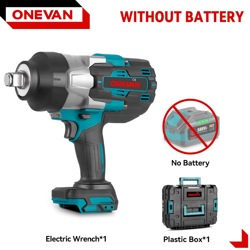 ONEVAN 3500N.M Drehmoment Bürstenloser Elektrischer Schlagschrauber 3/4 Zoll 8 Gänge Akkuschrauber Elektrowerkzeuge Für Makita 18V Batterie Without Battery