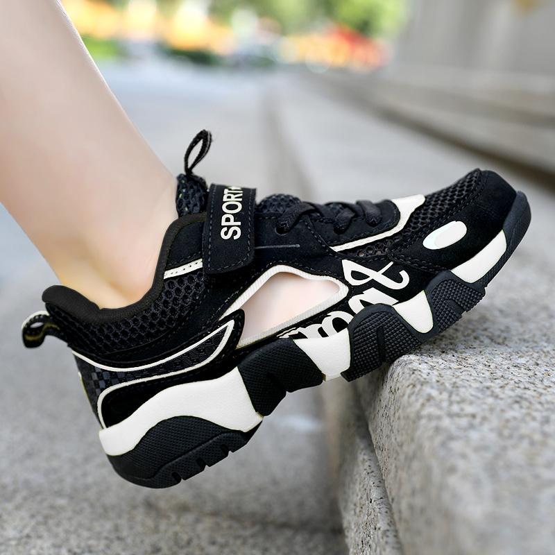 Mode Jungen Casual Schuhe Sommer Einzigen Netz Atmungsaktive Kinder Sport Schuhe Freizeit Trainer Gummi Kinder Sneaker 37