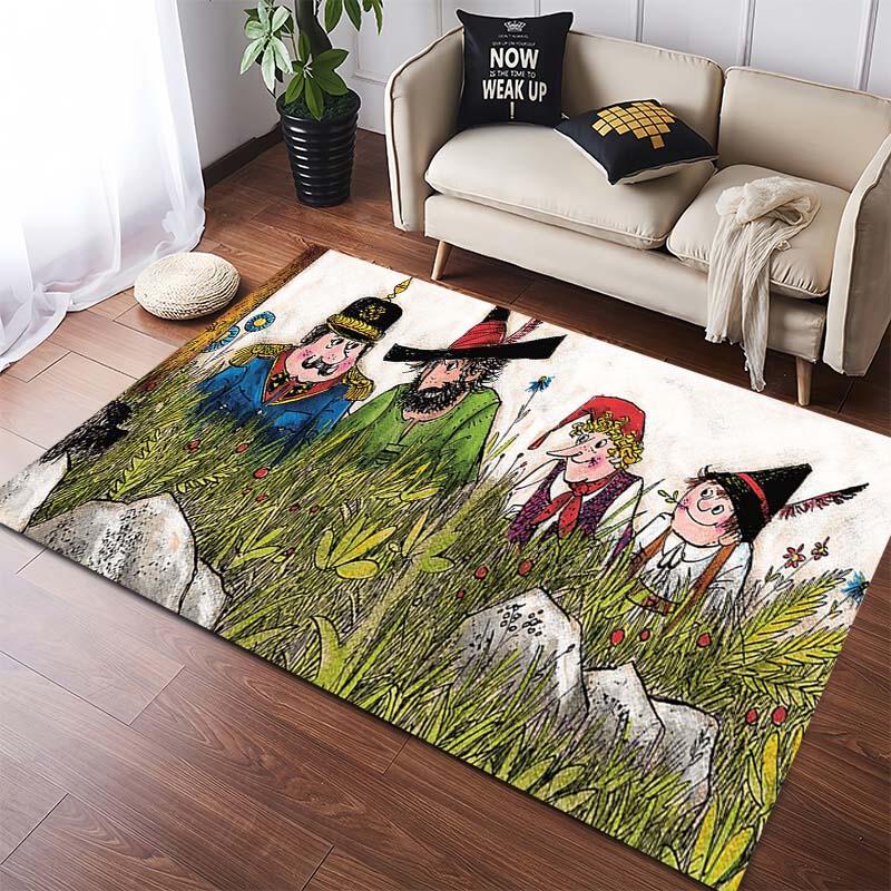 Der Räuber Hotzenplotz Cartoon Teppich, Klassischer Deutscher Kinderbuch Druck Rutschfeste Bodenmatte, Schlafzimmer Wohnzimmer Dekor Geschenk Für Kinder Und Comic-Fans 40x60cm( 15x23in )