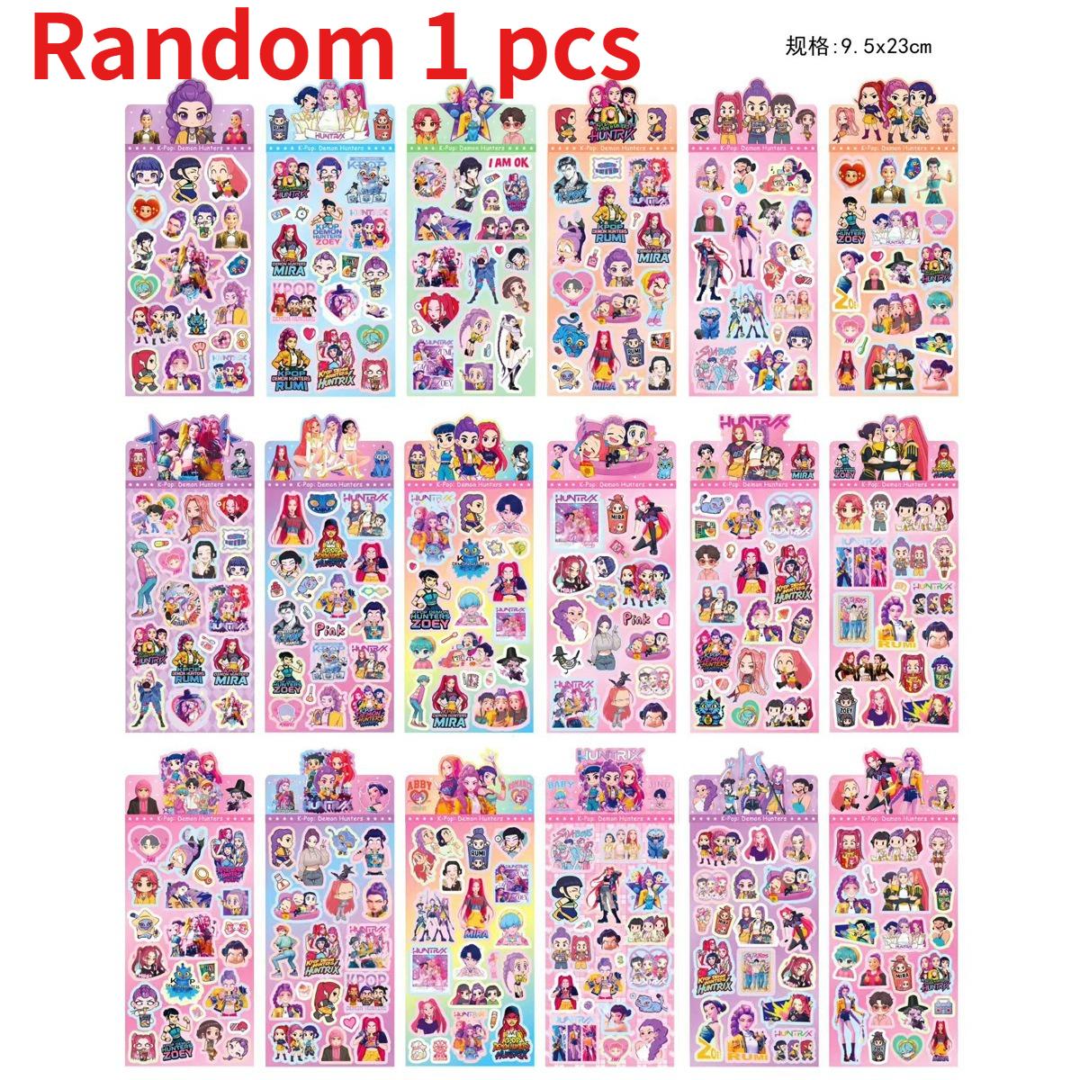 Heißes Neues K-Pop Jäger Laser Gacha Sticker Niedlicher und Kreativer Sticker Geeignet zum Dekorieren von Mobiltelefonen und Computern Geschenke