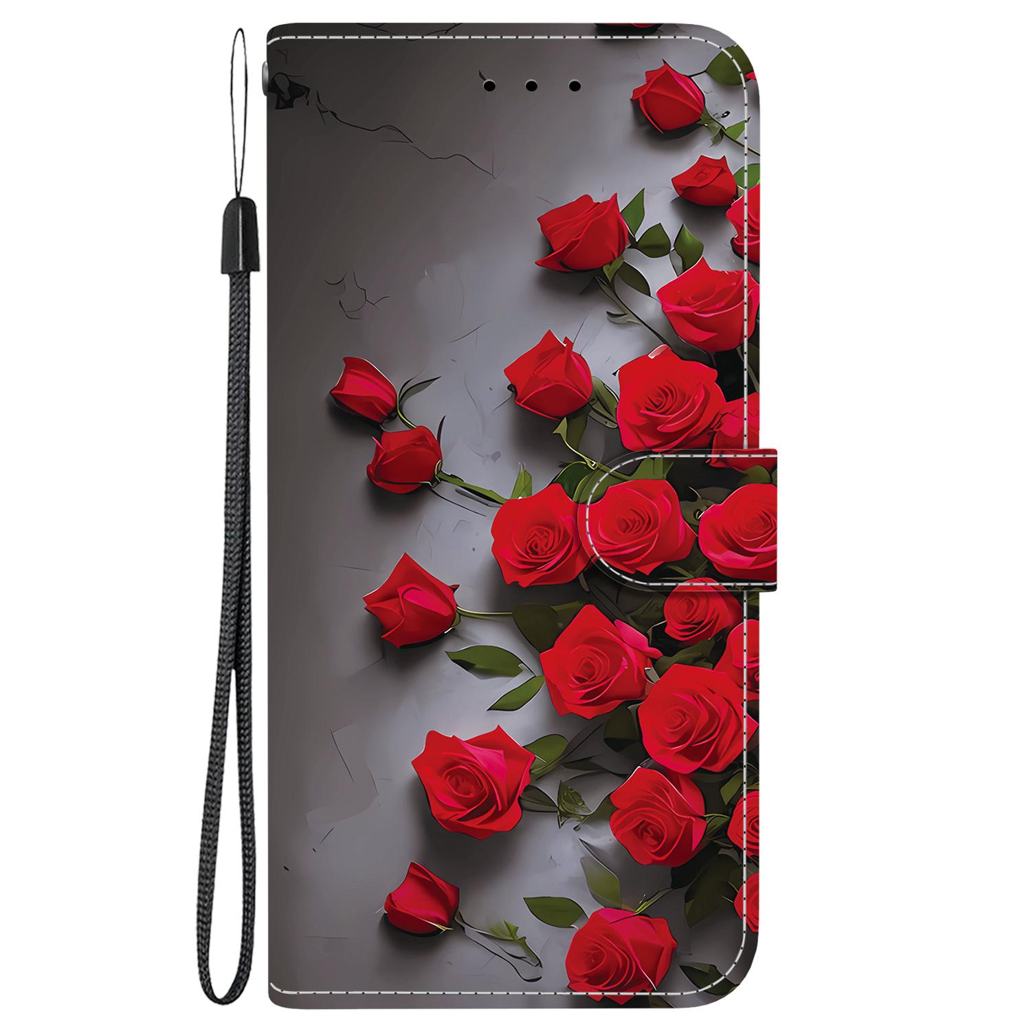 Handgefertigte PU-Leder-Flip-Hülle für Samsung Galaxy S20 FE/S20 Lite (SM-G781B/G780F) Rutschfeste Stoßfeste Hülle mit Handschlaufe & Herz/Rose Katze Designs Samsung Galaxy S20 Lite rosa
