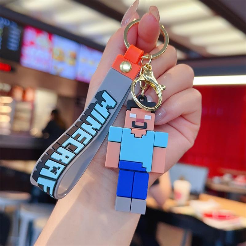 Spiel Minecraft Schlüsselanhänger, Kreativer Cartoon Anhänger Spiel Merchandise Kleines Geschenk