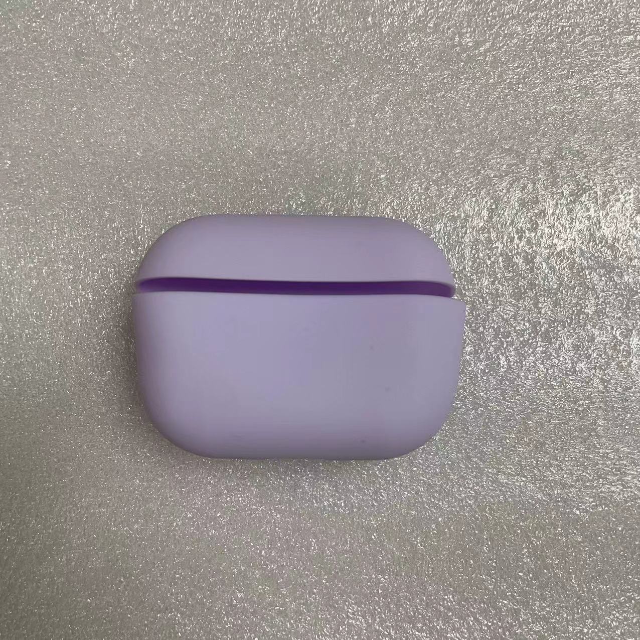 Stoßfeste weiche Silikon-Schutzhülle für Appe Airpods Pro 2 Kopfhörer-Schutzhülle für Airpods Pro 2 (2022) violett