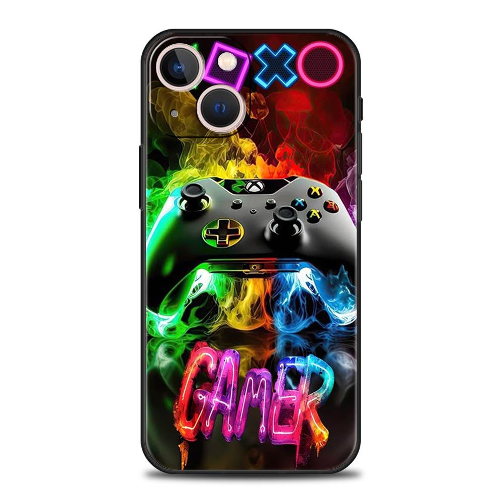 Technologie Spielkonsole Handyhülle Cover für iPhone 17 16 15 14 13 12 Pro Max 11 Pro Max 17 AIR Plus Stoßfest Weiche TPU Hülle for iPhone 15 Pro