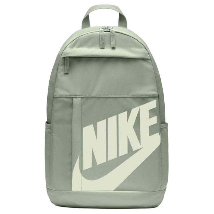 Nike 21L Markenlogo Reißverschluss Recycelter Polyester Rucksack Unisex Rucksack Bohnengrün DD0559-370 Pea Green