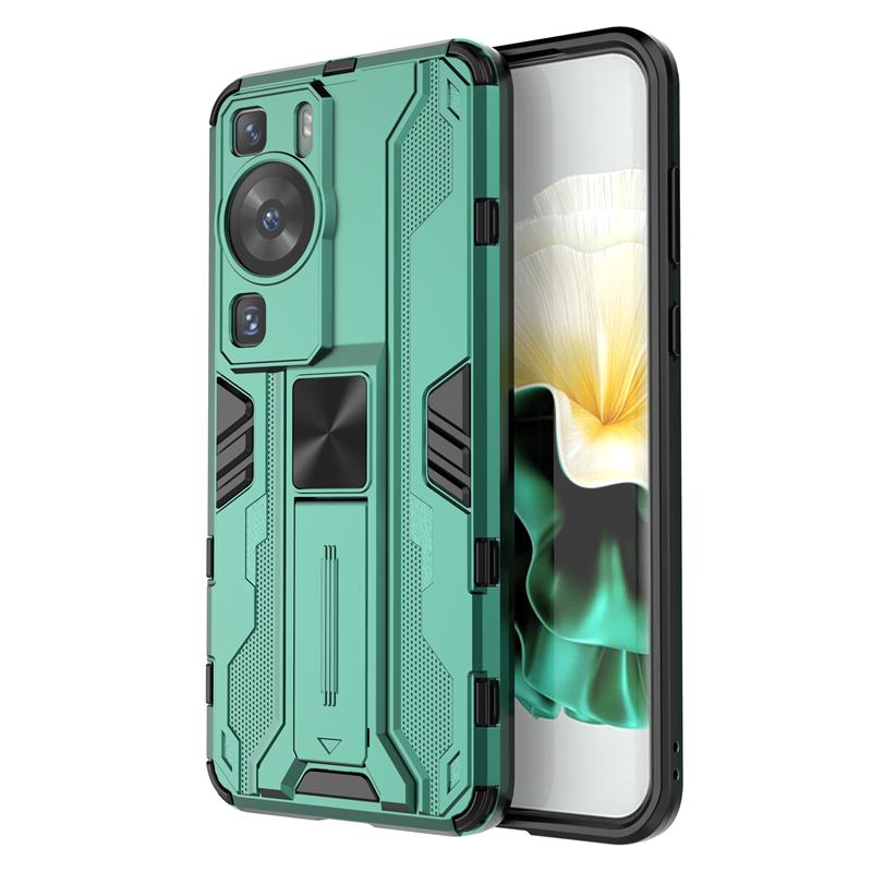 Für Huawei P 60 P60 Pro Hülle Stoßfest Auto Magnethalter Handyhülle Für Huawei P60 Art P60Pro Kameraschutz Rückseite For P60 grün