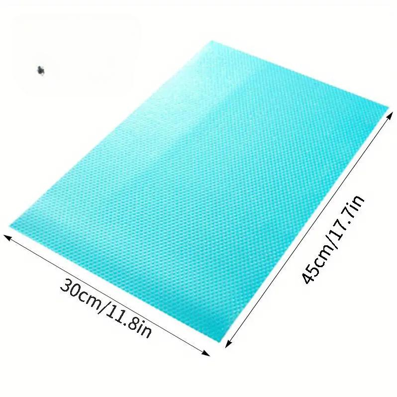 Kühlschrank-Pad, antibakteriell, Antifouling, Schimmel, Feuchtigkeitsaufnahme, Pad, Matten, Kühlschrank 4PCS blau