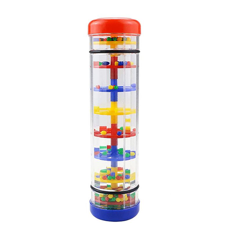 Montessori Baby Regenstab 0 12 Monate Musikinstrument Spielzeug Rassel Shaker Kleinkinder Sensorische Entwicklung Spielzeug Kunststoff Regen Maker Spielzeug