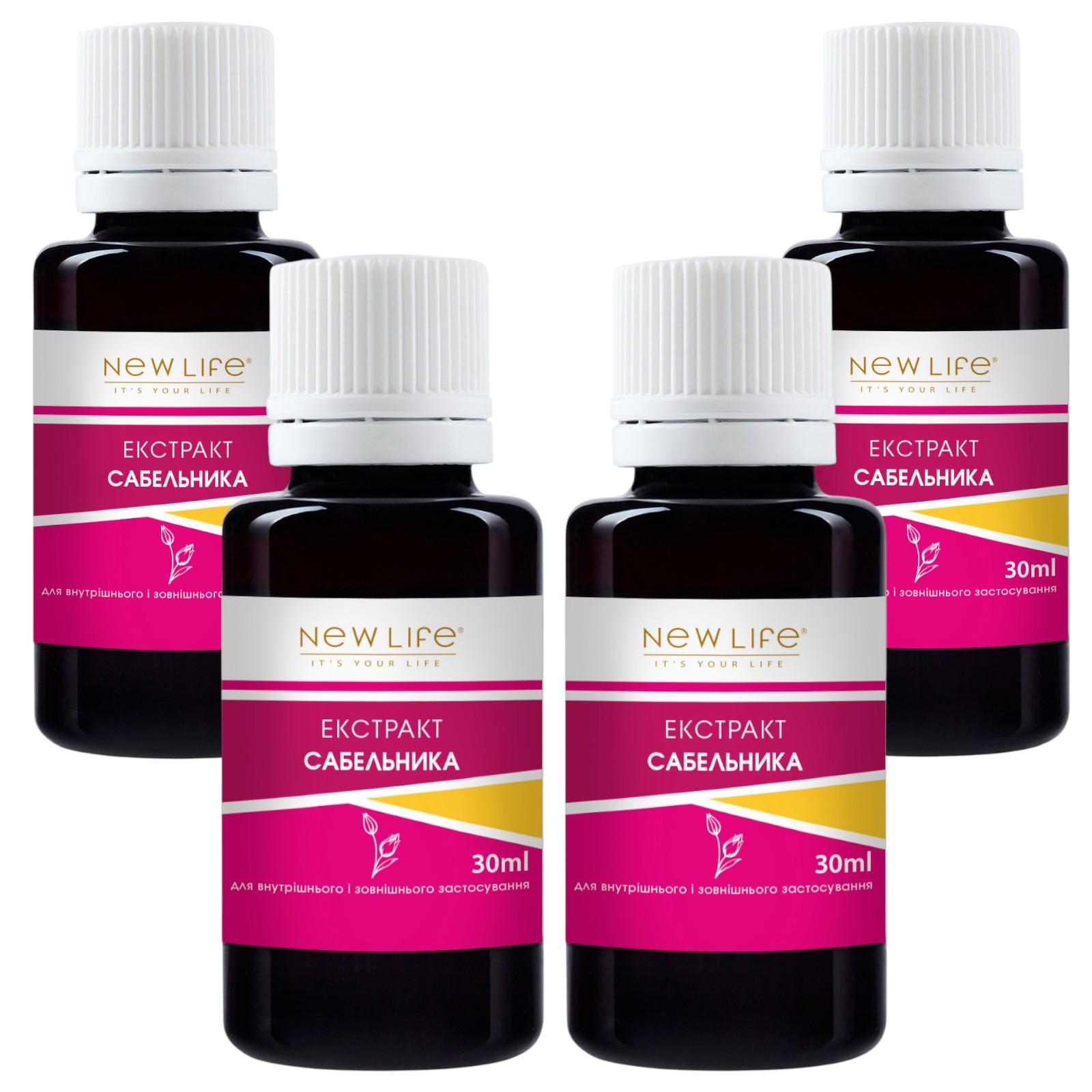 Sabelnik (Comarum) Extrakt, Tinktur, pflanzliches flüssiges Nahrungsergänzungsmittel, neues Leben 4x30 ml (course 2 month)