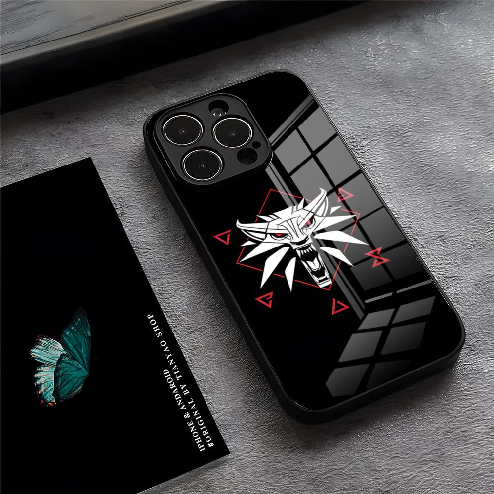 Die W-Witcher Handyhülle Für IPhone 17 Pro Max 15 Pro 16 14 Plus 12 13 Mini 11 Pro Stoßfeste Glasabdeckung iPhone11 ProMax
