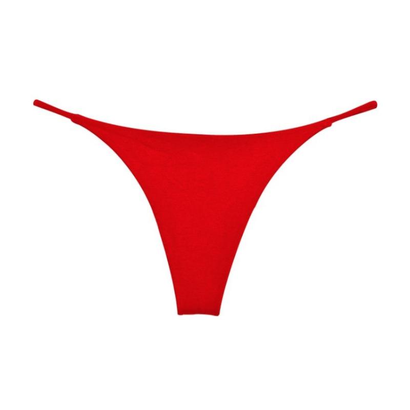 Damen Sexy Tanga Low Rise Höschen Bikini Baumwolle Slip Leopardenmuster G-String M-XXL L rot