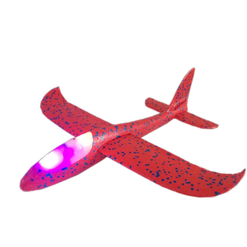 48 cm manuelle Outdoor-Flugzeug Spielzeug Handstart Segelflugzeug Flugzeug Kinder Kinder Geschenk 6 rot