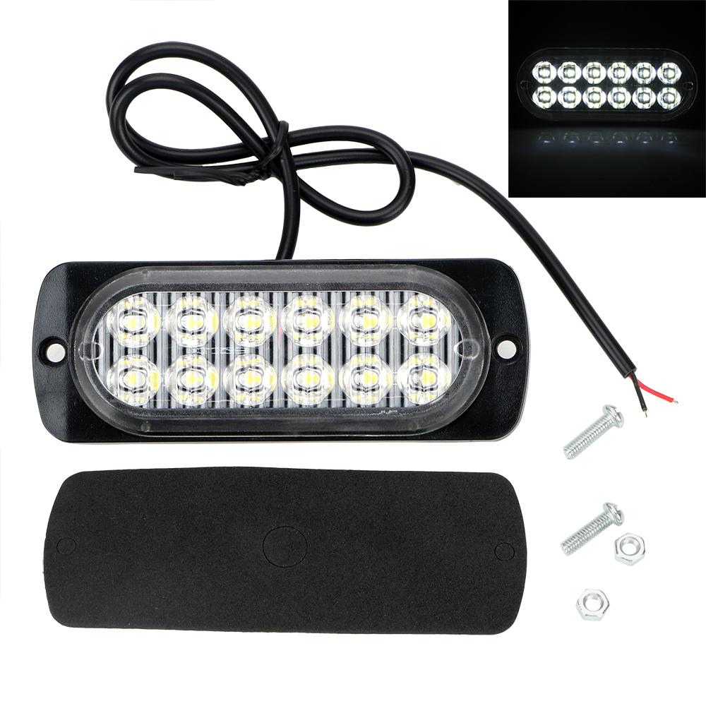 Auto Lichter Montage Auto Lkw Notfall Seite Lampe 12 LED 18 W Auto-styling Signal Lampe LED Warnlicht weiß