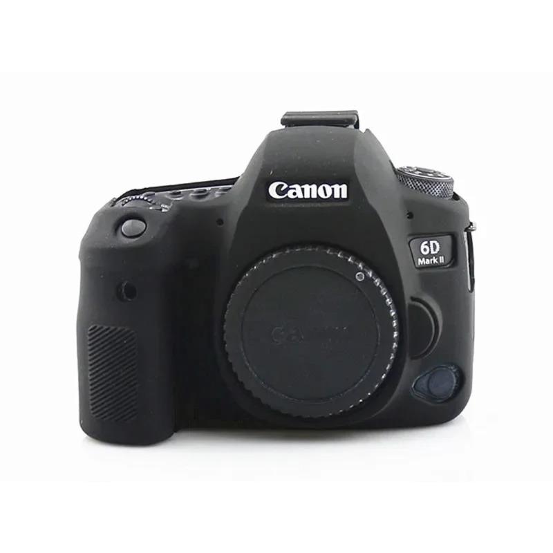 Silikon-Rüstungsschutz für Canon EOS 6D Mark II 2 6D2 6DII DSLR-Digitalkamera schwarz