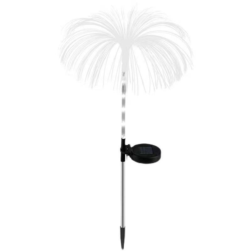 Neu Solar Rasen Dekorative Lampe Im Freien Wasserdichte Optische Faser Bunte Quallen Lampe Hof Garten Lampe
