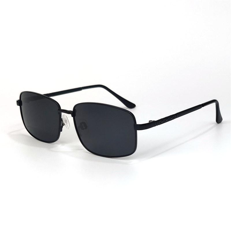 Herrenmode Polarisierte Sonnenbrille Vintage Design Blendschutz UV400 Fahrer Autofahrerbrille für Männer Schwarze Brille schwarz