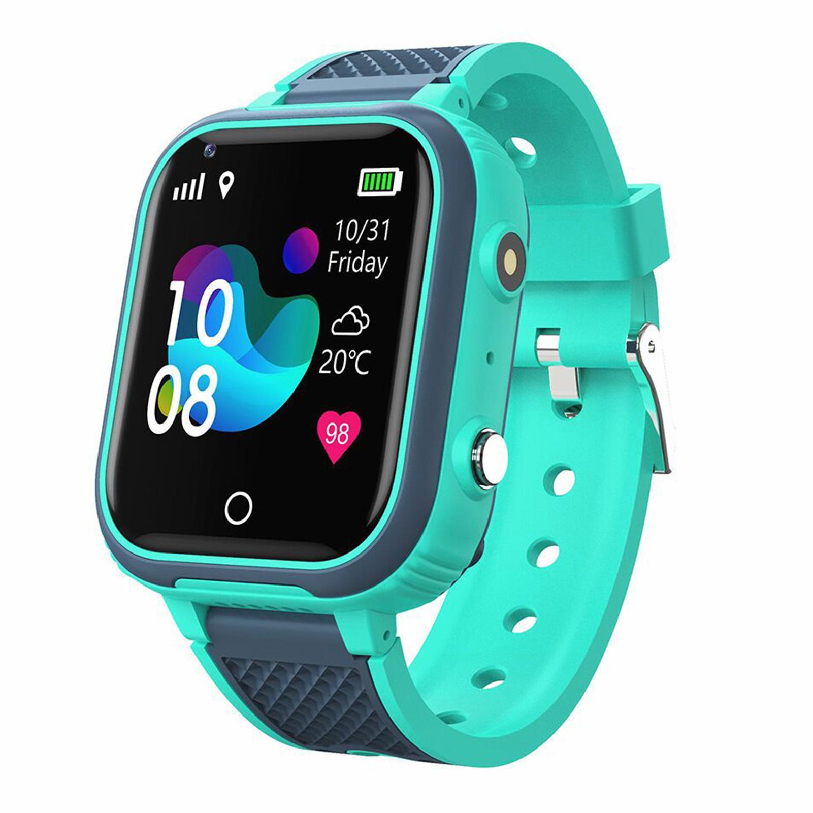 Kinder-Smartwatch, 4G, GPS-Tracker, mobile Kinder-Smartwatch mit WLAN, SMS, Anrufen, Sprach- und Video-Chat, blau