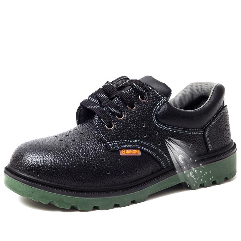 Herren Sicherheitsschuhe Echtes Leder Arbeitsstiefel Sommer Atmungsaktiv Unzerstörbar Damen Arbeits Sicherheits Turnschuhe 42
