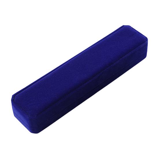 Geschenkbox aus Samt für Halsketten, Geschenkbox zur Schmuckaufbewahrung, staubdichtes Flip-Top-Design, Armbänder, Halsketten, Fußkettchen, Schmuck-Präsentationsbox königsblau