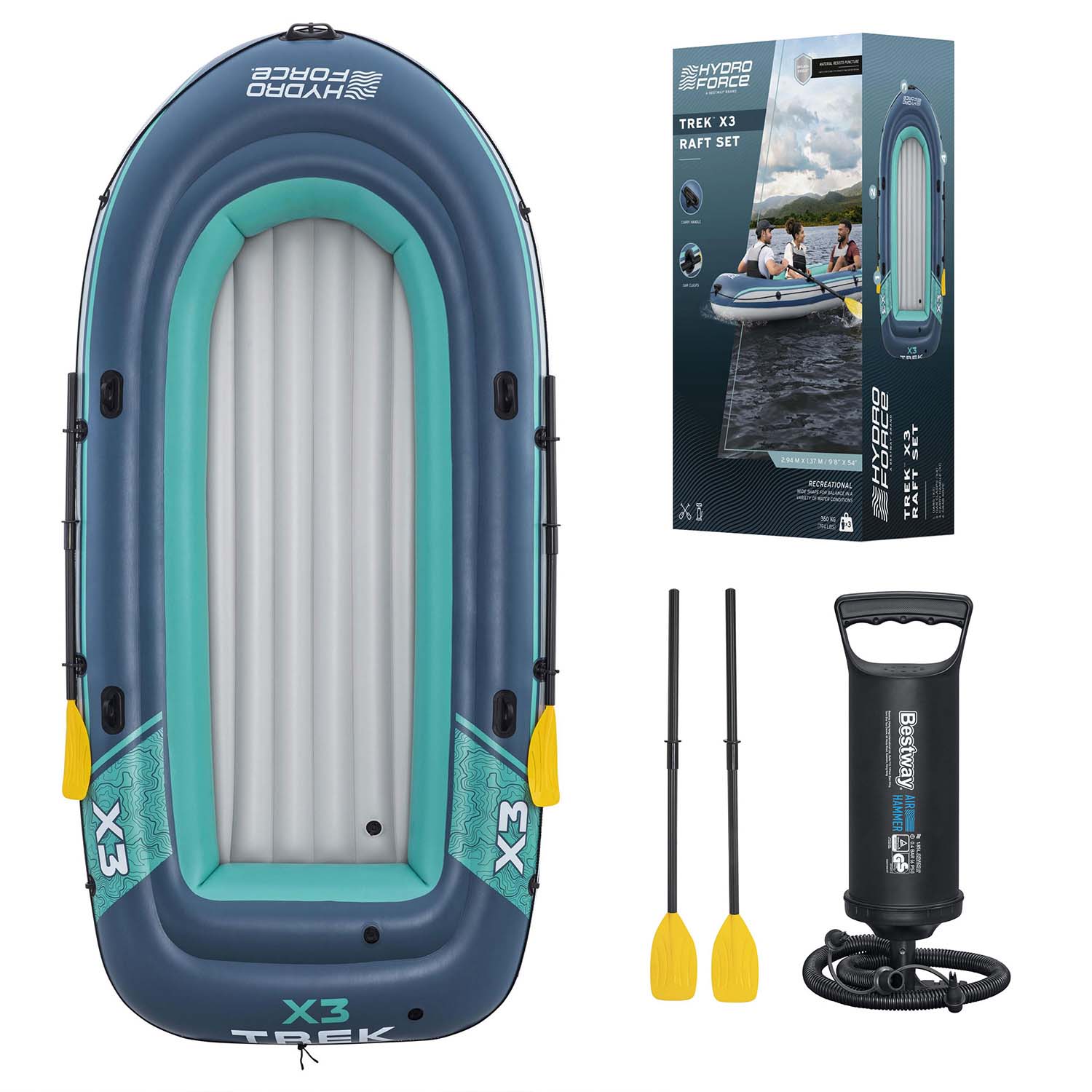 Schlauchboot Trek X3 Raft 294 x 137 cm Bestway 61154