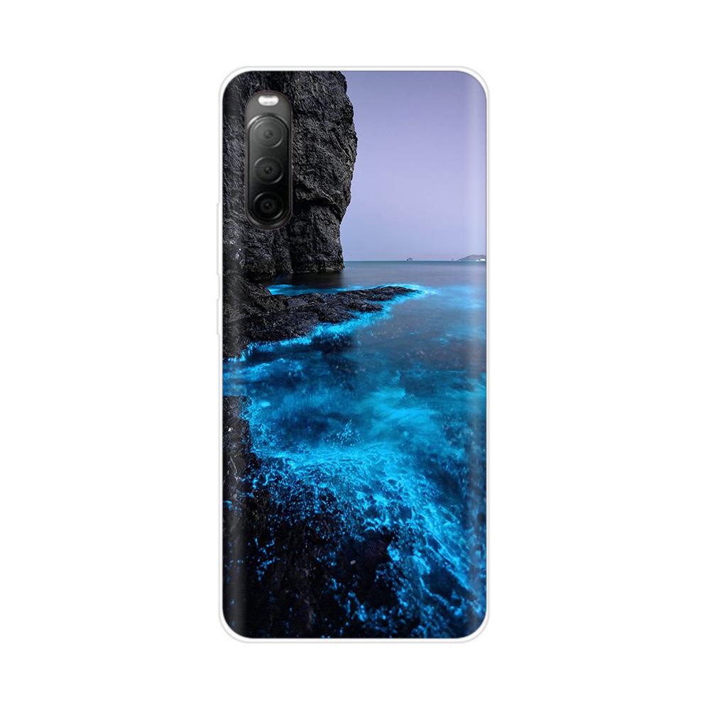 Hülle Für Sony Xperia 10 II Hülle Silikon Weich TPU Funda Coque Für Sony Xperia 10 II Rückabdeckung Capa Schale für Sony10 II 2020 Xperia 10 II gray
