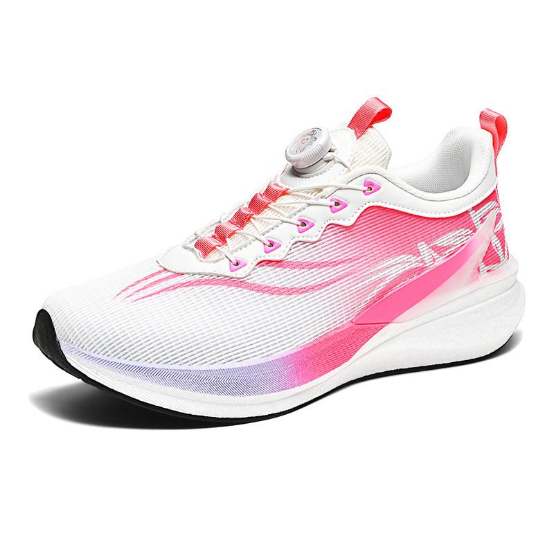 33-45 Übergröße Laufschuhe für Herren Sportstudenten Kinder Grüne Laufschuhe für Damen Reibung Paare Elektrische Sportschuhe zum Laufen 45 pink