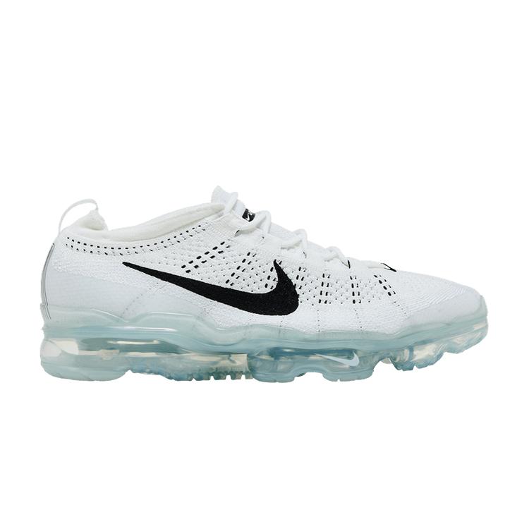 Nike Air VaporMax 2023 Flyknit Weiß Reines Platin Schwarz 40.5