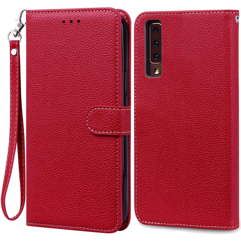 Für Samsung Galaxy A7 2018 Hülle Galaxy A 7 2018 Hülle Luxus Leder Flip Case Für Samsung Galaxy A7 2018 SM-A750F Handyhüllen Samsung A7 2018 A750